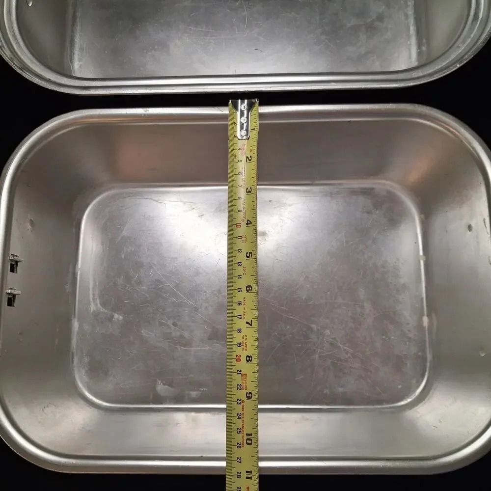 Vintage Wear Ever Aluminum Roaster Pan 825 And Vented Cover 818 Set